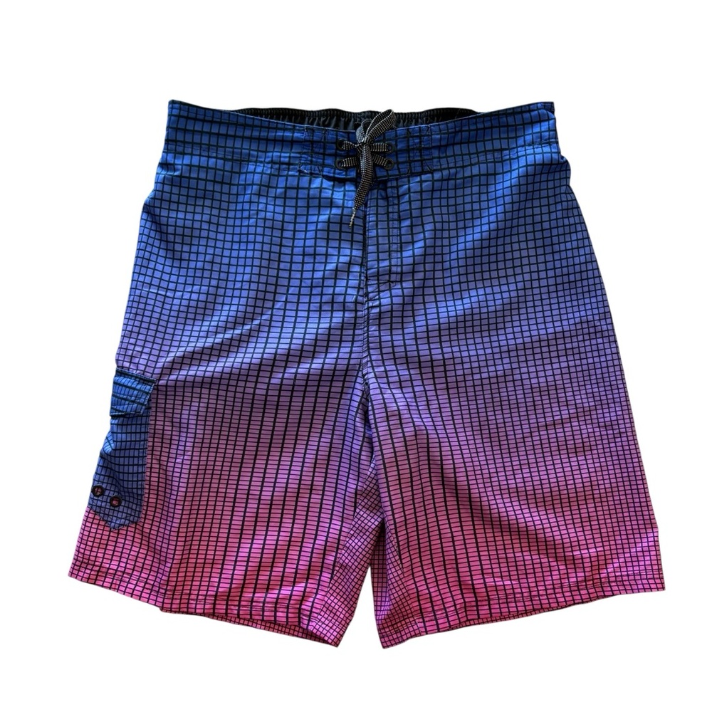 Ocean Current Swimming Trunk Shorts Vacation Cruise Swimwear Lined Men’s Size XL